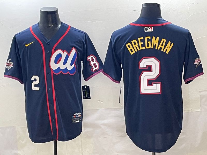Men 2025 Boston Red Sox #2 Bregman Drak Blue All star Nike MLB Jersey style 04->boston red sox->MLB Jersey